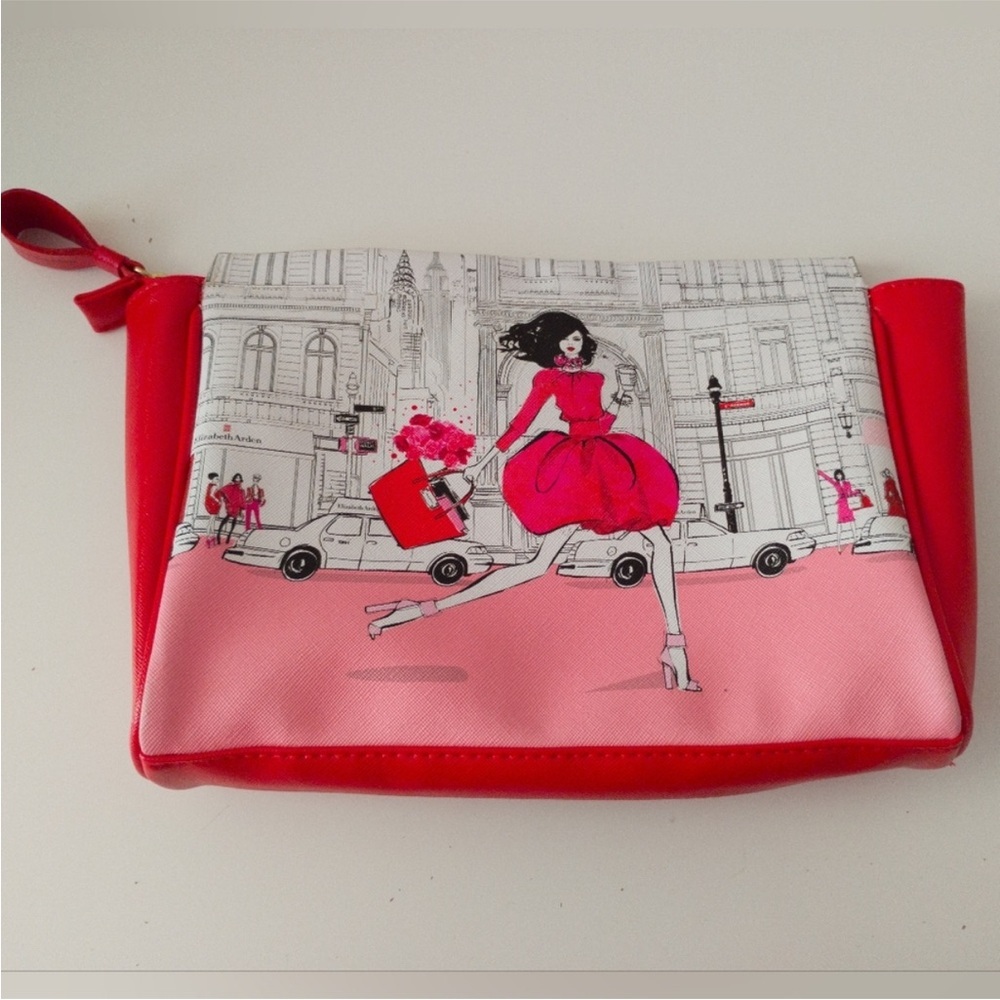 Elizabeth Arden New York Fashion Illustration Cosmetic Bag - Picture 4 of 6